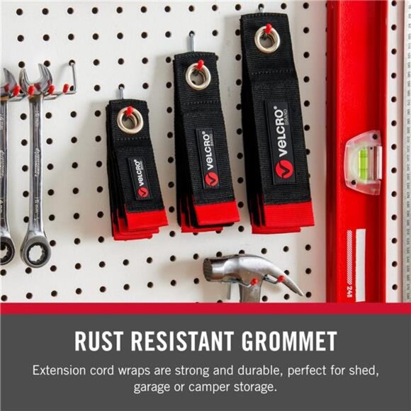 Easy Hang Extension Cord Holder Organizer Variety Pack | Holds 60-100lbs - Picture 5 of 7